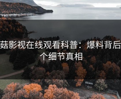 蘑菇影视在线观看科普：爆料背后10个细节真相