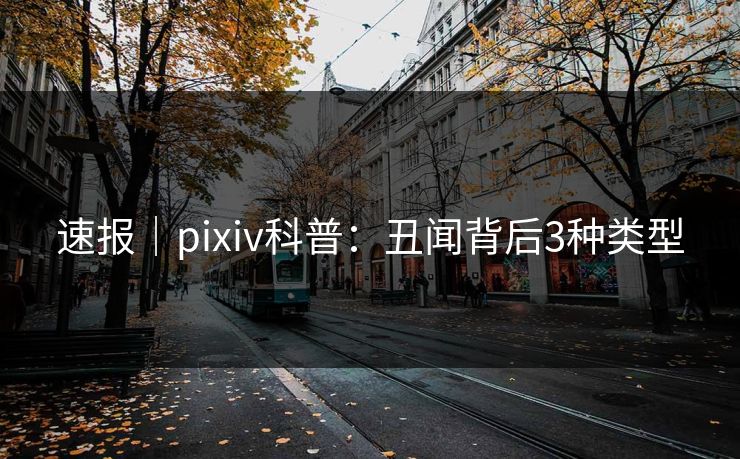 速报｜pixiv科普：丑闻背后3种类型