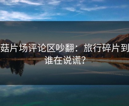 蘑菇片场评论区吵翻：旅行碎片到底谁在说谎？
